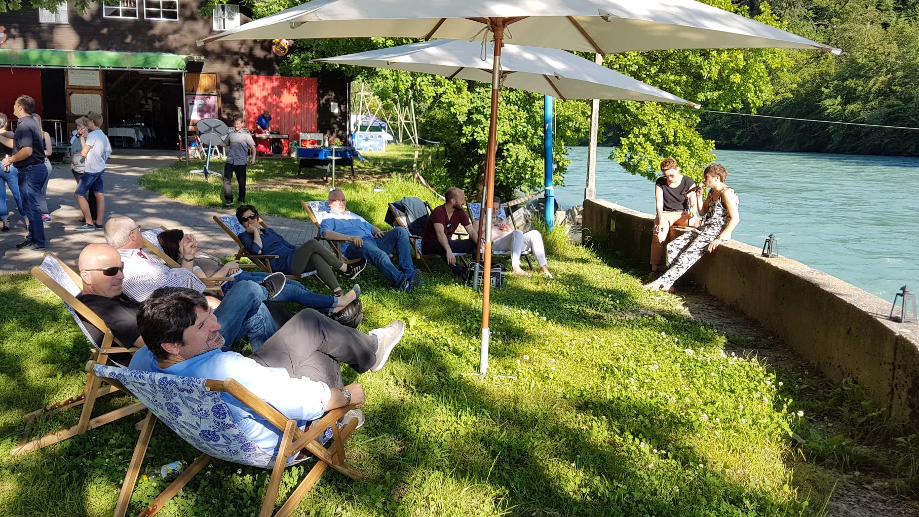 Teamevent Sommerfest an der Aare