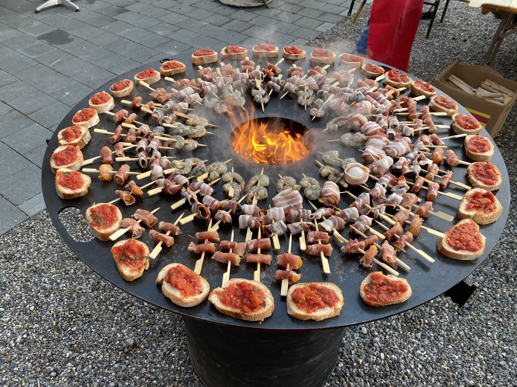 Das heisse Apéro von der Feuerplatte